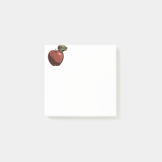 Post-it® Illustration de pomme rouge (Devant)