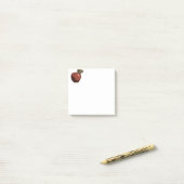 Post-it® Illustration de pomme rouge (Sur un bureau)