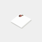 Post-it® Illustration de pomme rouge (Incliné)