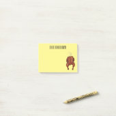 Post-it® Illustration de poulet rôti (Sur un bureau)