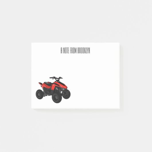 Post-it® Illustration de Quad bike atv (Devant)