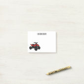Post-it® Illustration de Quad bike atv (Sur un bureau)