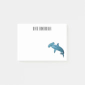 Post-it® Illustration de requin marteau (Devant)