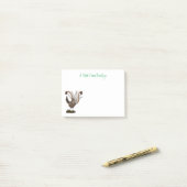 Post-it® Illustration de superbe et superbe lyrebird (Sur un bureau)