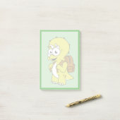 Post-it® Illustration De Tricératops Avec Sac À Dos. (Sur un bureau)