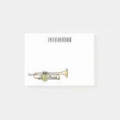 Post-it® Illustration de trompette (Devant)