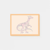 Post-it® Illustration De Velociraptor. (Devant)