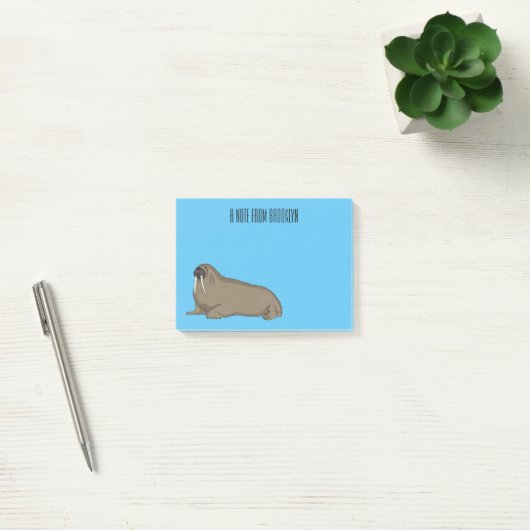 Post-it® Illustration de Walrus (Bureau)