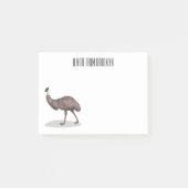 Post-it® Illustration d'Emu bird (Devant)