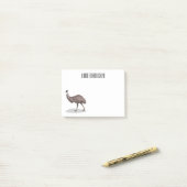 Post-it® Illustration d'Emu bird (Sur un bureau)