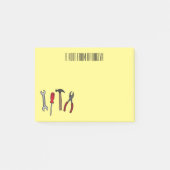 Post-it® Illustration des outils de menuiserie (Devant)