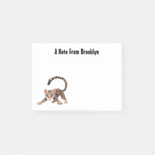 Post-it® Illustration d'ocelot mignon