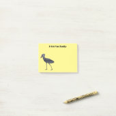 Post-it® Illustration d'oiseau de cordonnier (Sur un bureau)