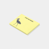 Post-it® Illustration d'oiseau de cordonnier (Incliné)