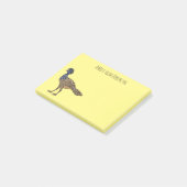 Post-it® Illustration d'oiseau de curassow (Incliné)