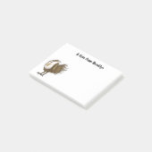 Post-it® Illustration d'oiseau de tétras des armoises (Incliné)
