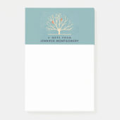 Post-it® Illustration d'Oiseaux oranges modernes dans un gr (Devant)