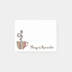 Post-it® Illustration du café vapeur rétro