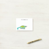 Post-it® Illustration du caméléon de Jackson (Sur un bureau)