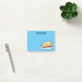 Post-it® Illustration du dessin animé Cheesecake (Bureau)