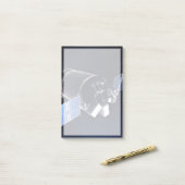 Post-it® Illustration Du Dragon Xl Spacecraft. (Sur un bureau)