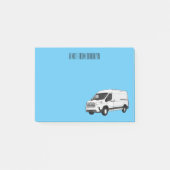 Post-it® Illustration du fourgon de livraison (Devant)