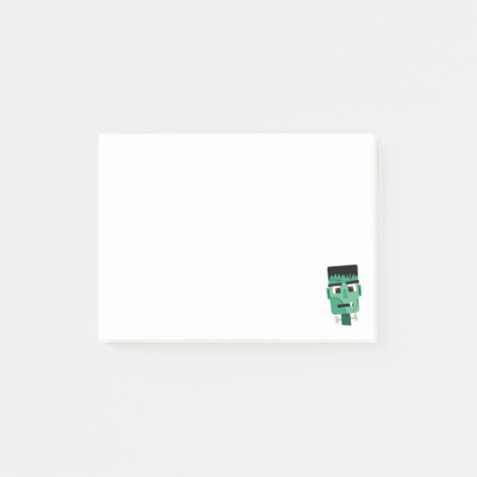Post-it® Illustration du monstre de Frankenstein (Devant)