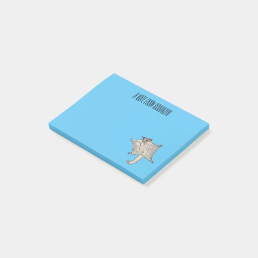 Post-it® Illustration du planeur à sucre (Incliné)