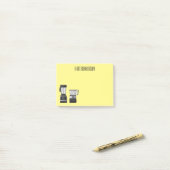 Post-it® Illustration du processeur et du mixeur alimentair (Sur un bureau)