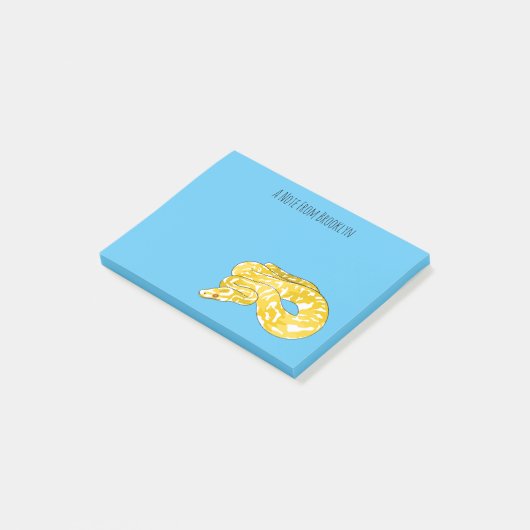 Post-it® Illustration du serpent python birman (Incliné)