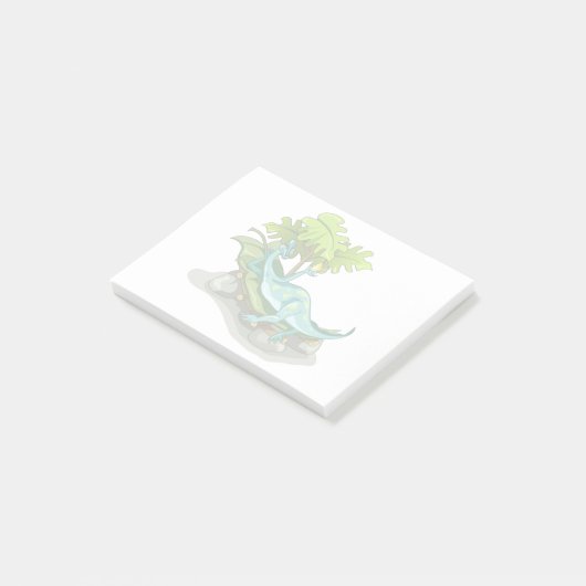 Post-it® Illustration D'Un Bain De Soleil Iguanodon. (Incliné)