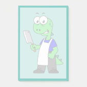 Post-it® Illustration D'Un Boucher Rex Tyrannosaurus. (Devant)