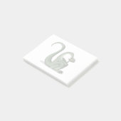 Post-it® Illustration D'Un Brontosaurus Caricaturé Qui Pens (Incliné)