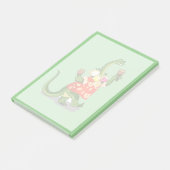 Post-it® Illustration D'Un Brontosaurus Jouant À Maracas. (Incliné)