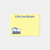 Post-it® Illustration d'un bus moderne bleu mignon (Devant)