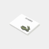 Post-it® Illustration d'un camion de missiles militaires (Incliné)