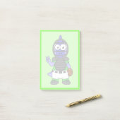 Post-it® Illustration D'Un Capteur De Baseball Parasaurolop (Sur un bureau)