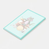 Post-it® Illustration D'Un Chasmosaurus Jouant Aux Tambours (Incliné)