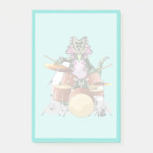 Post-it® Illustration D'Un Chasmosaurus Jouant Aux Tambours (Devant)