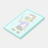 Post-it® Illustration D'Un Enseignant Pachycéphalosaure. (Incliné)