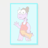 Post-it® Illustration D'Un Gardien À Vie Tyrannosaurus Rex. (Devant)