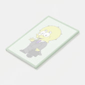 Post-it® Illustration D'Un Homme D'Affaires Tricératops. (Incliné)