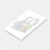 Post-it® Illustration D'Un Iguanodon Mettant Sur Le Maquill (Incliné)