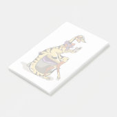 Post-it® Illustration D'Un Iguanodon Qui Polit Ses Ongles. (Incliné)
