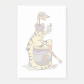 Post-it® Illustration D'Un Iguanodon Qui Polit Ses Ongles. (Devant)