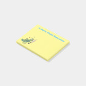 Post-it® Illustration d'un insecte du cricket vert mou (Incliné)