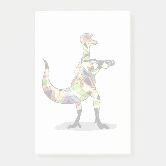 Post-it® Illustration D'Un Photographe Iguanodon. (Devant)