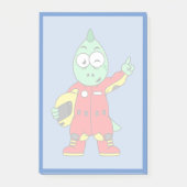 Post-it® Illustration D'Un Pilote De Voiture De Course Allo (Devant)