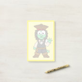 Post-it® Illustration D'Un Pirate De Stegosaurus, Jack Spar (Sur un bureau)