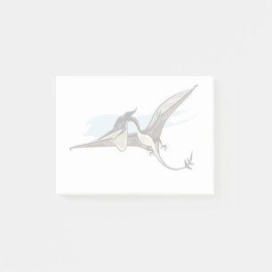 Post-it® Illustration D'Un Pteranodon Dinosaure.